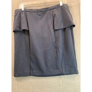 Premise Mini Skier Womens Size 14 Blue Peplum Skirt